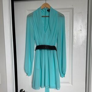 Marciano Turquoise Dress with Black Belt